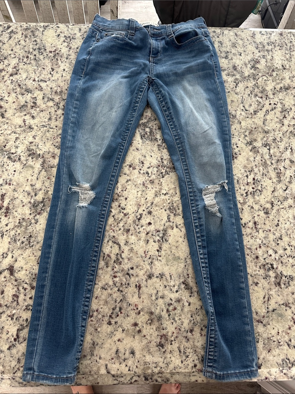 Mudd Distressed Blue Skinny Jeans